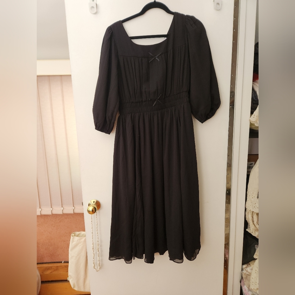 Ivy City Co Black DoReMi Dress